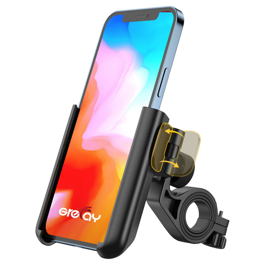 Universal Handyhalterung für Fahrrad & Motorrad, Schnellverschluss, 360° Drehbar, Passend für 3,5–7 Zoll Smartphones, Ideal für Rennrad, MTB & Scooter